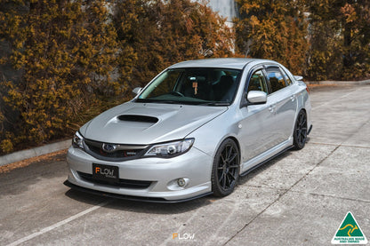 Flow Designs Impreza WRX/RS G3 Sedan PFL Front Lip Splitter & Mounting Brace