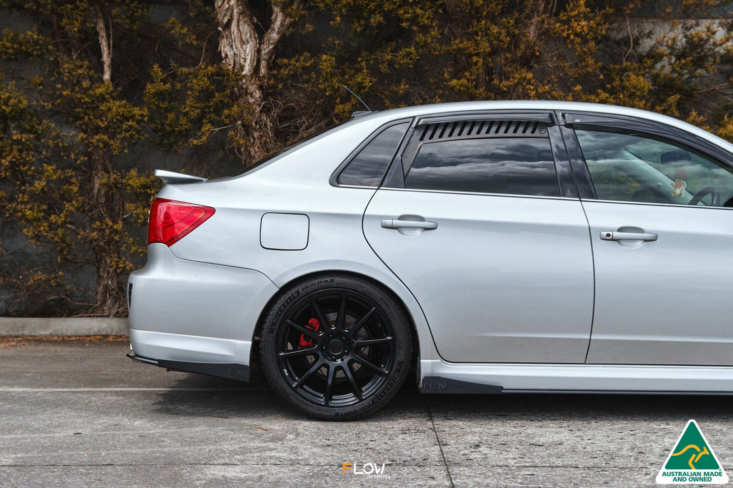 Flow Designs Impreza WRX/RS G3 Sedan PFL Side Skirt Splitter Winglets (Pair)
