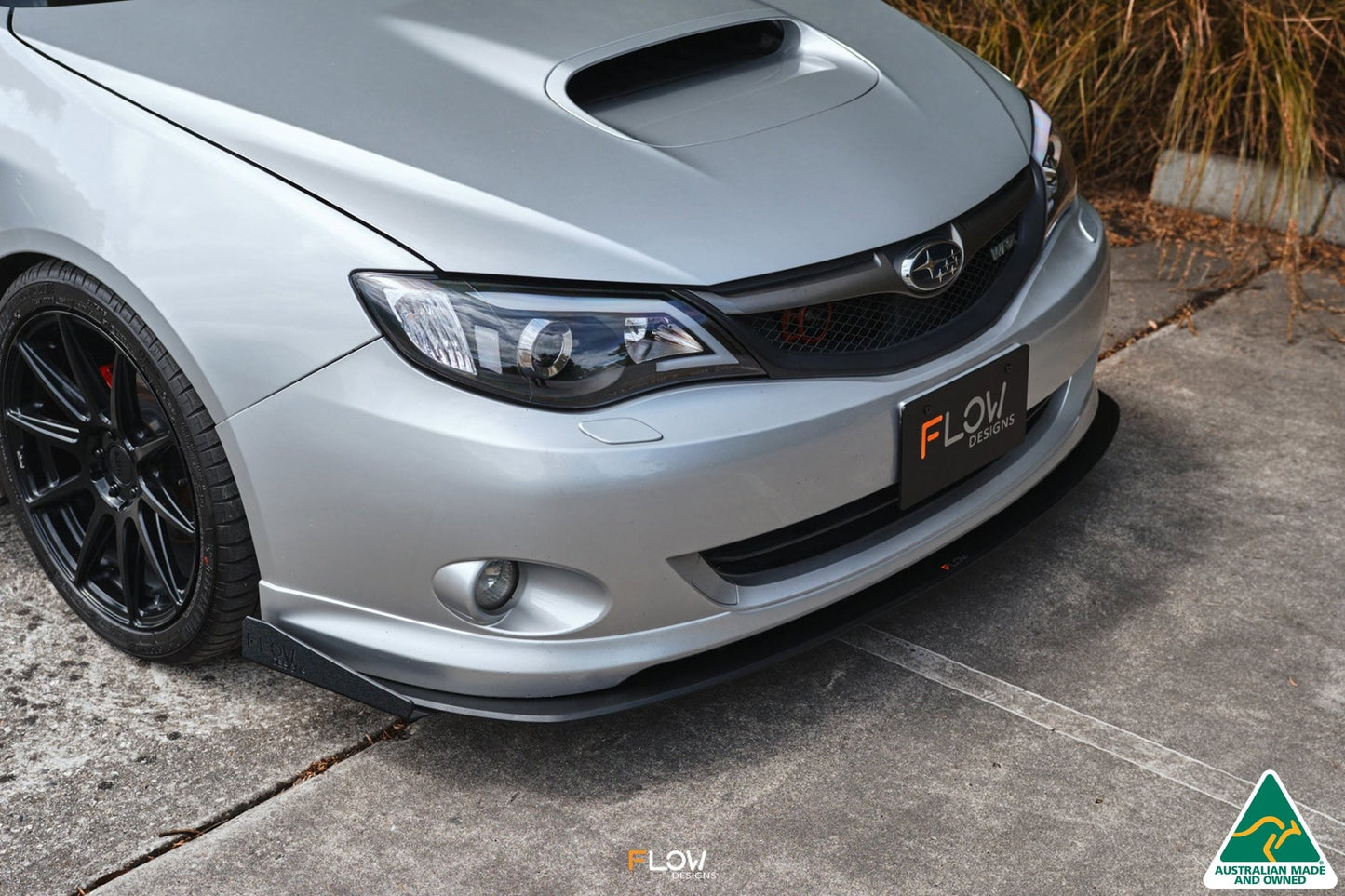Flow Designs Impreza WRX/RS G3 Sedan PFL Front Lip Splitter Winglets (Pair)