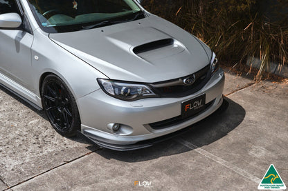 Flow Designs Impreza WRX/RS G3 Sedan PFL Front Lip Splitter & Mounting Brace