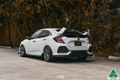Flow Designs DEMO STOCK - FK4/FK7 Civic RS Hatch PFL Flow-Lock Rear Diffuser - GLOSS BLACK