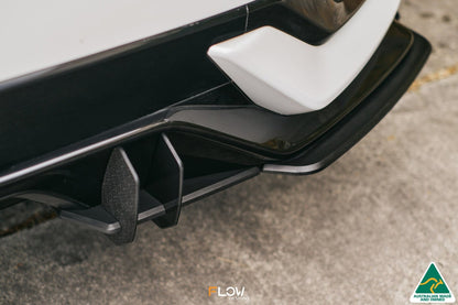 Flow Designs DEMO STOCK - FK4/FK7 Civic RS Hatch PFL Flow-Lock Rear Diffuser - GLOSS BLACK