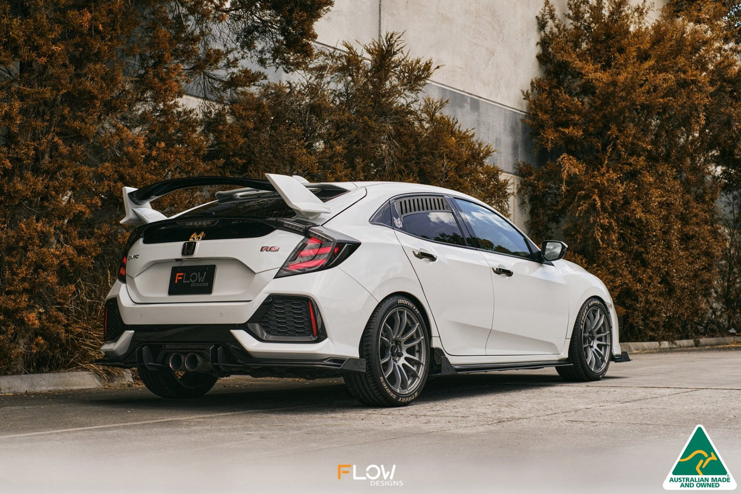 Flow Designs FK4/FK7 Civic RS Hatch PFL Rear Spat Winglets (Pair)