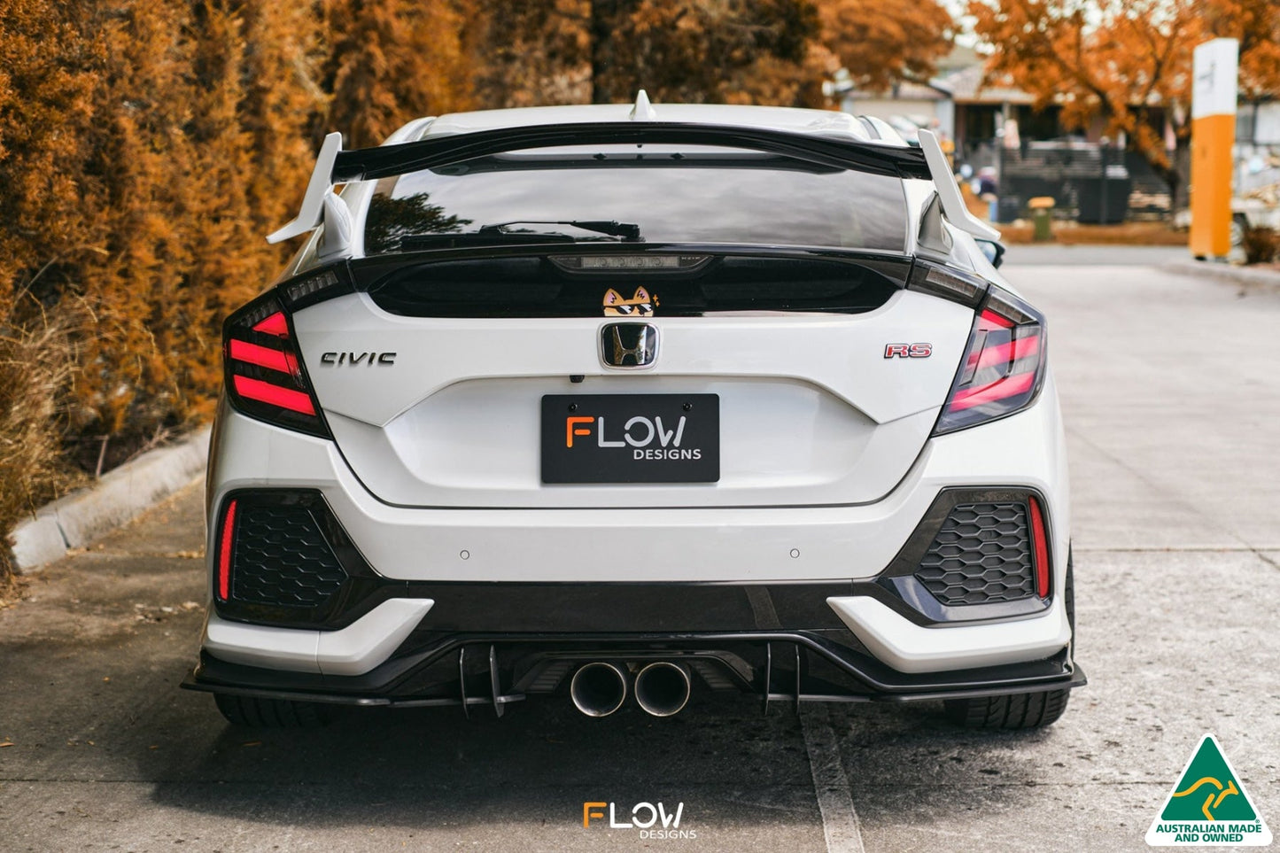 Flow Designs FK4/FK7 Civic RS Hatch PFL Flow-Lock Rear Diffuser