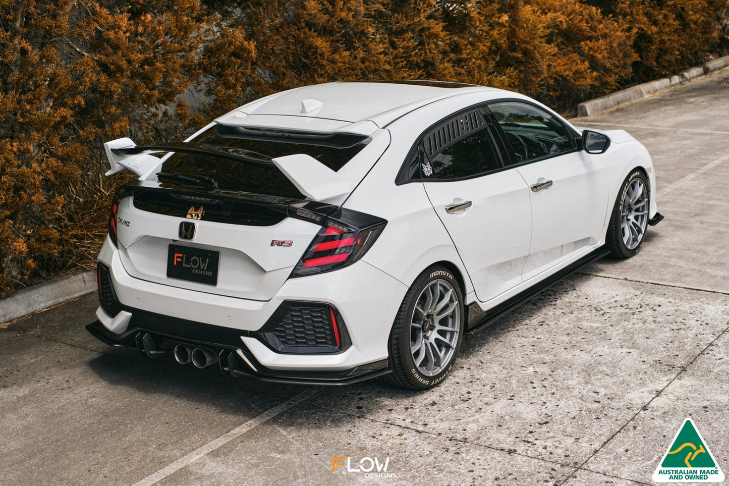 Flow Designs FK4/FK7 Civic RS Hatch PFL Rear Spats (Pair)