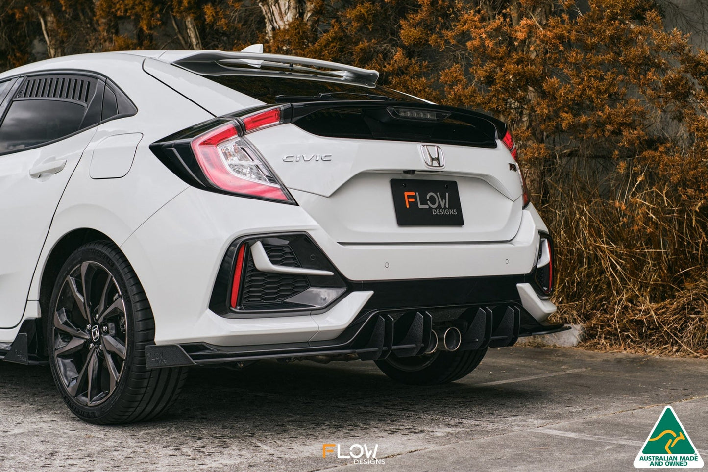 Flow Designs FK4/FK7 Civic RS Hatch FL Rear Spat Winglets (Pair)