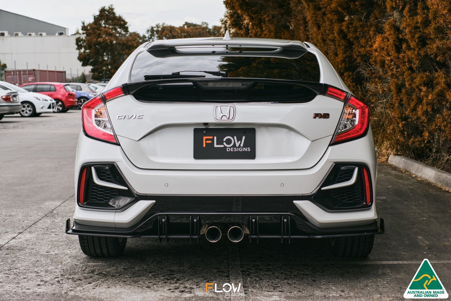 Flow Designs FK4/FK7 Civic RS Hatch FL Flow-Lock Rear Diffuser