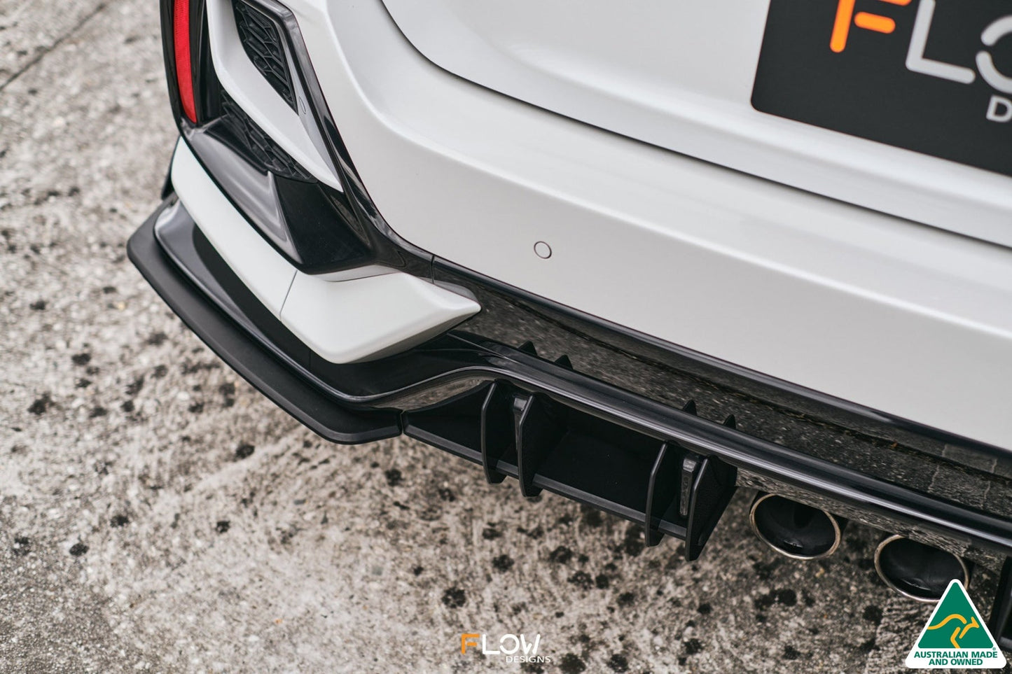 Flow Designs FK4/FK7 Civic RS Hatch FL Flow-Lock Rear Diffuser