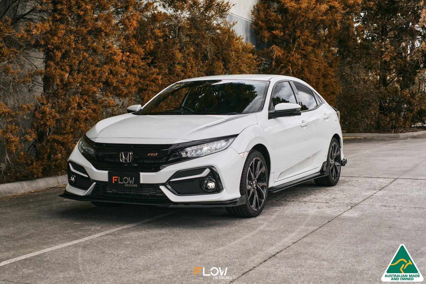 Flow Designs FK4/FK7 Civic RS Hatch FL Front Lip Splitter Winglets (Pair)