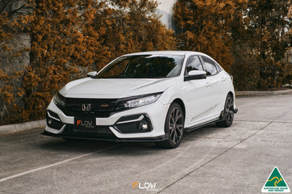 Flow Designs FK4/FK7 Civic RS Hatch FL Front Lip Splitter Winglets (Pair)