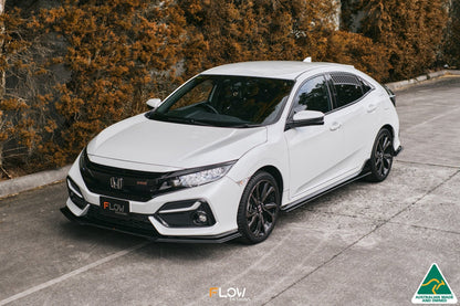 Flow Designs FK4/FK7 Civic RS Hatch FL Front Lip Splitter Extensions (Pair)