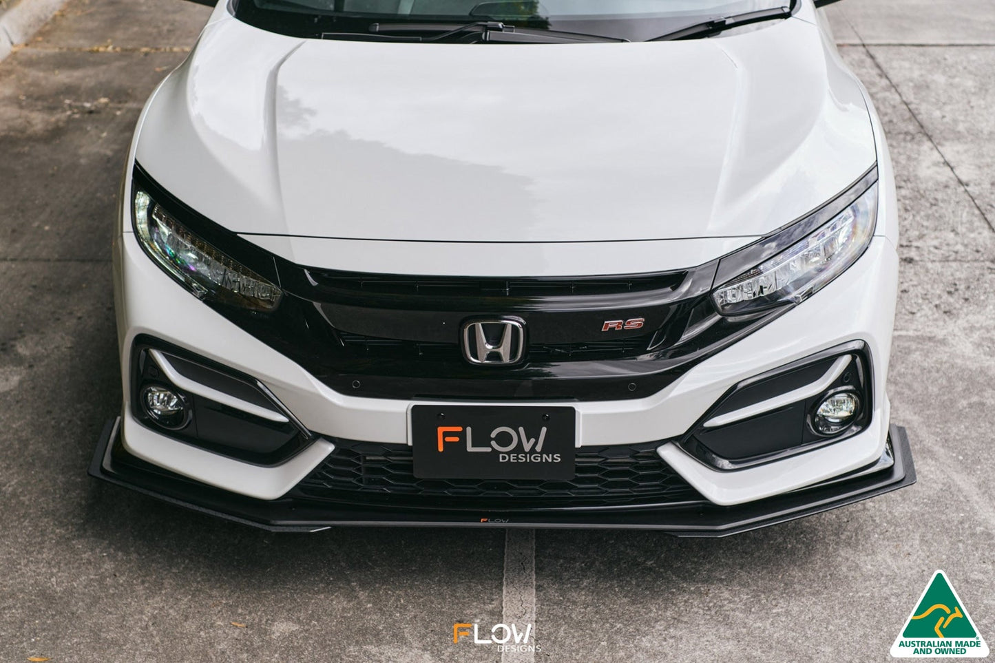 Flow Designs FK4/FK7 Civic RS Hatch FL Front Lip Splitter