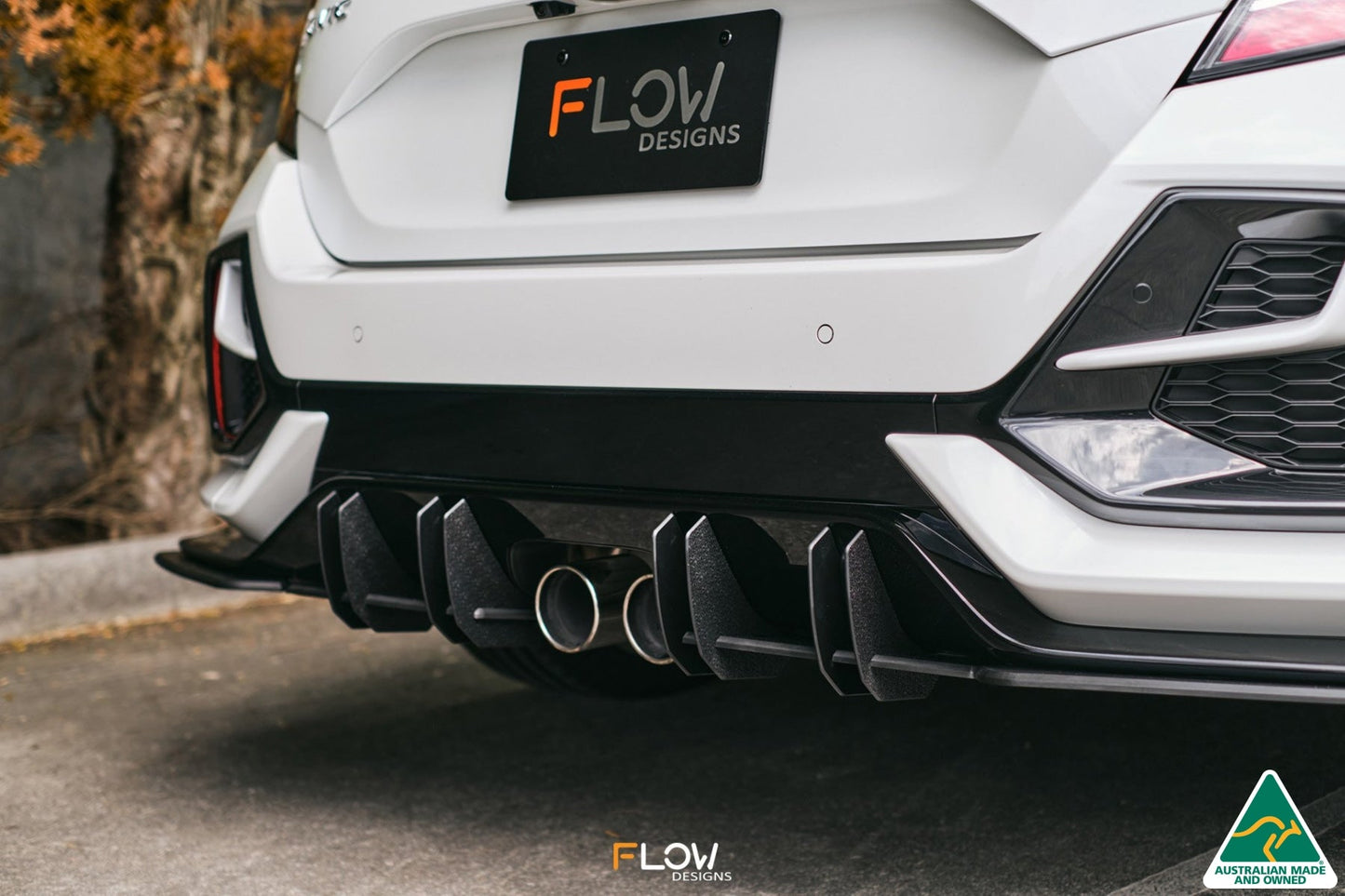 Flow Designs FK4/FK7 Civic RS Hatch FL Flow-Lock Rear Diffuser