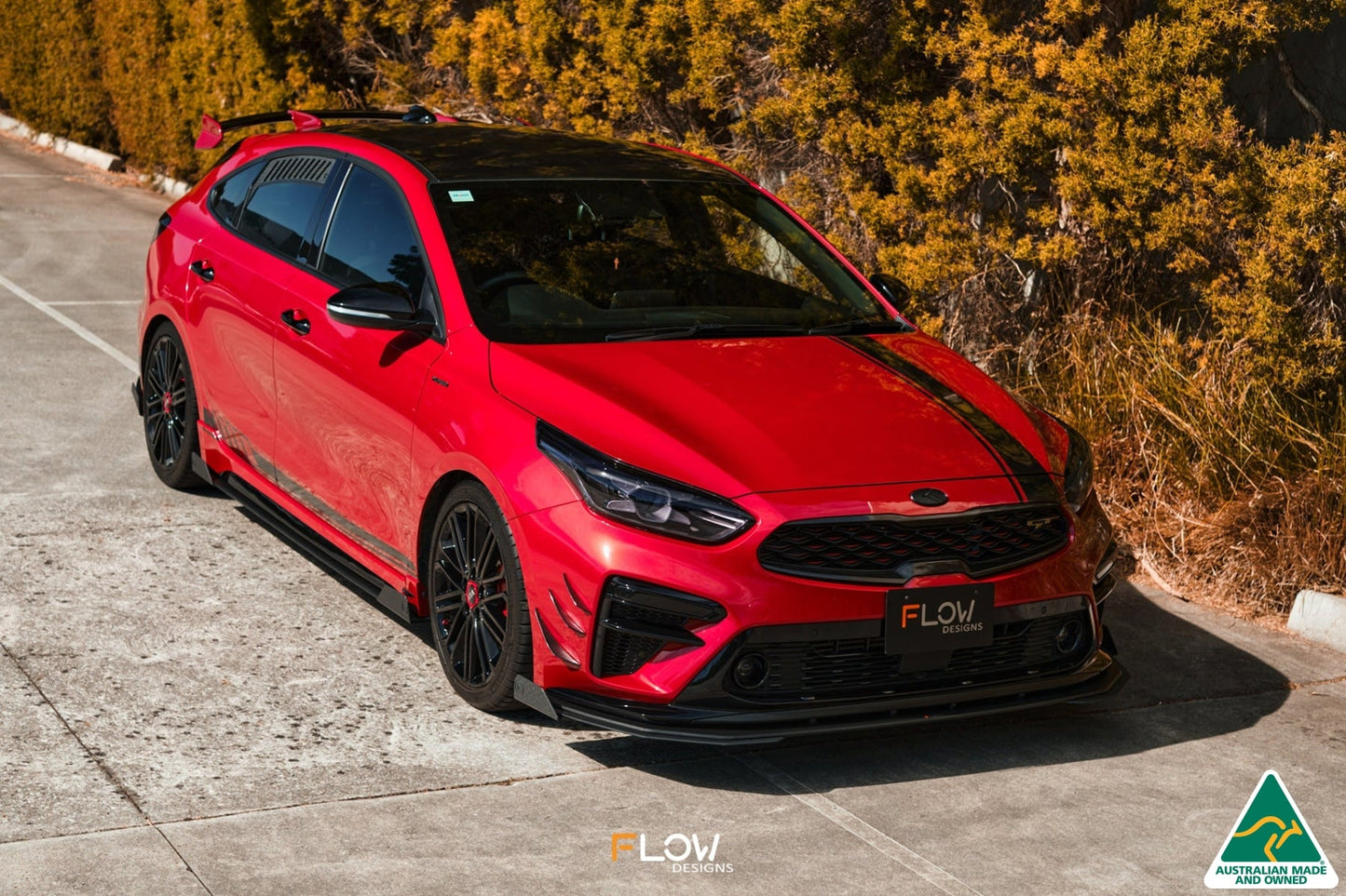 Flow Designs Cerato GT PFL Front Lip Splitter Extensions (Pair)