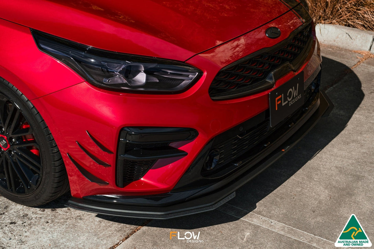 Flow Designs Cerato GT PFL Front Lip Splitter Extensions (Pair)