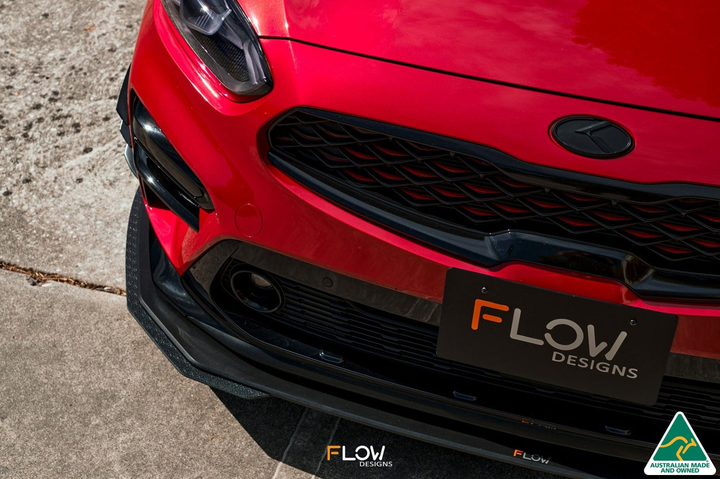 Flow Designs Cerato GT PFL Front Lip Splitter Extensions (Pair)