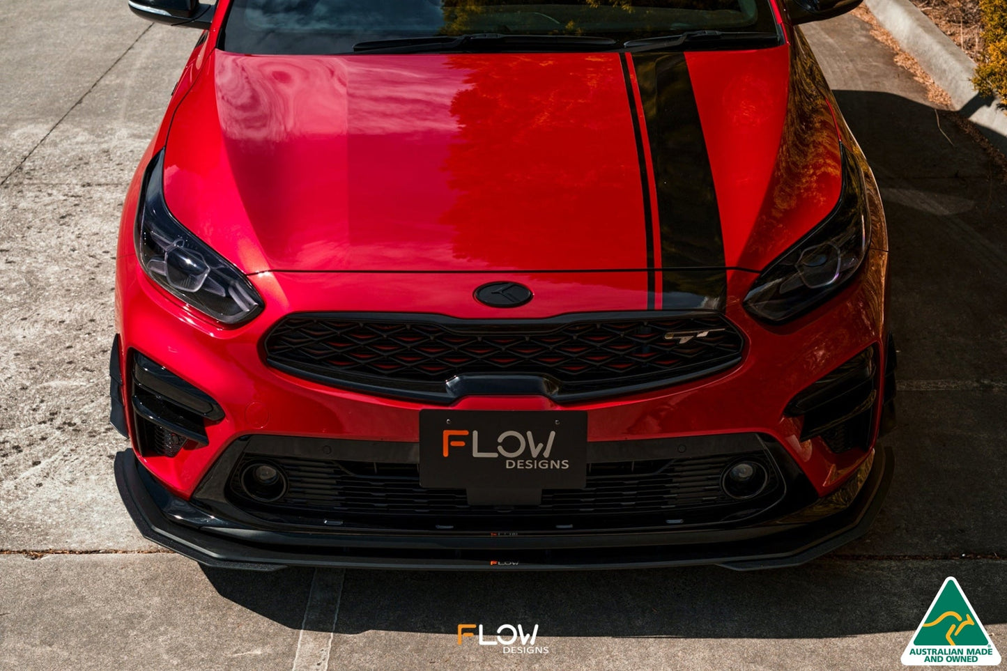 Flow Designs Cerato GT PFL Front Lip Splitter Extensions (Pair)