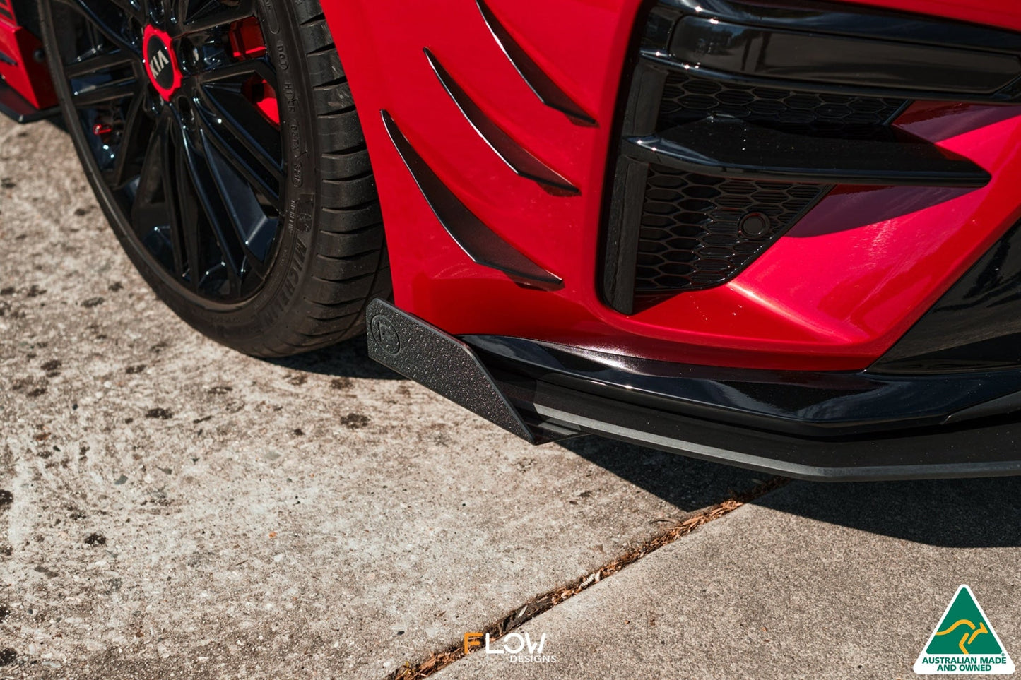 Flow Designs Cerato GT PFL Front Lip Splitter Winglets (Pair)