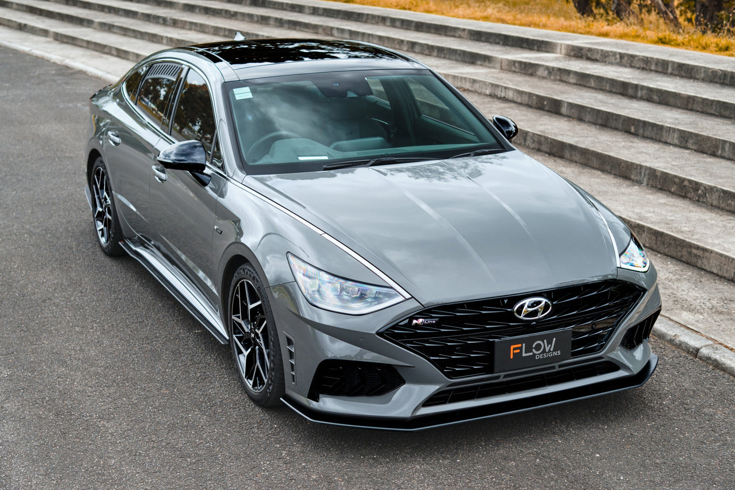 Flow Designs DN8 Sonata N Line 2020-2023 Front Lip Splitter & Reinforcement Bracket