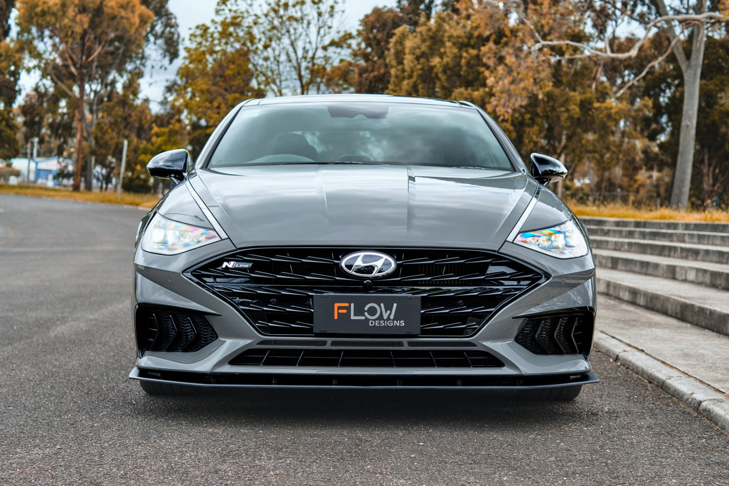 Flow Designs DN8 Sonata N Line 2020-2023 Front Lip Splitter & Reinforcement Bracket
