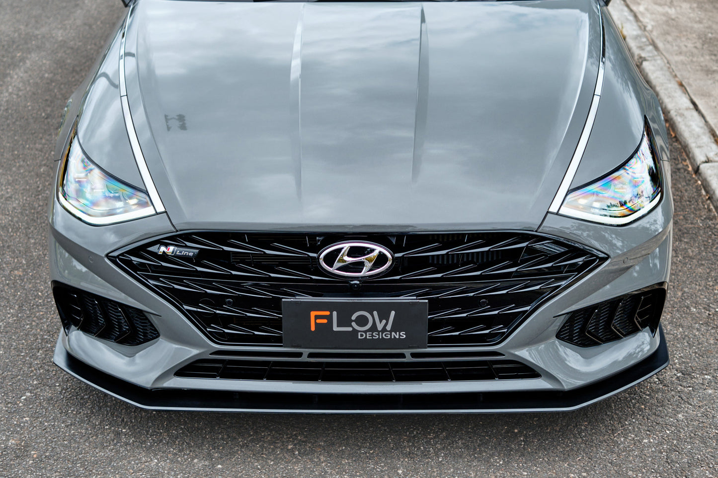 Flow Designs DN8 Sonata N Line 2020-2023 Front Lip Splitter & Reinforcement Bracket