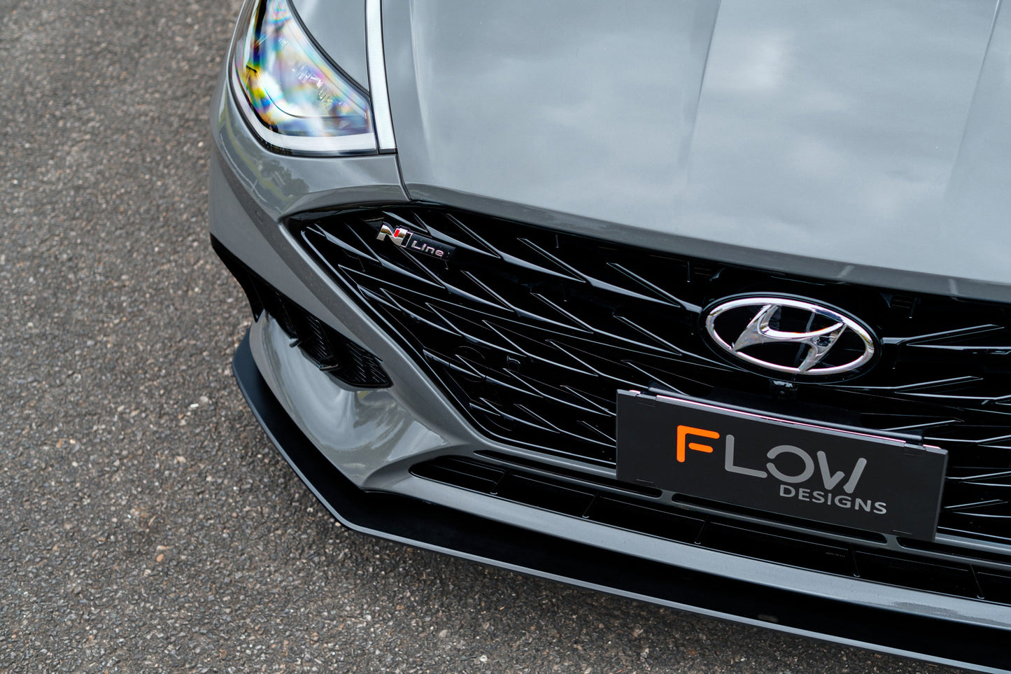 Flow Designs DN8 Sonata N Line 2020-2023 Front Lip Splitter & Reinforcement Bracket