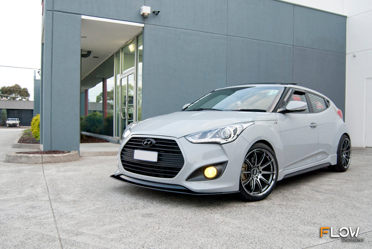 Flow Designs Veloster SR Turbo Front Lip Splitter