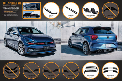 Flow Designs AW Polo GTI Full Splitter Set