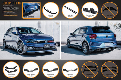 Flow Designs AW Polo GTI Full Splitter Set