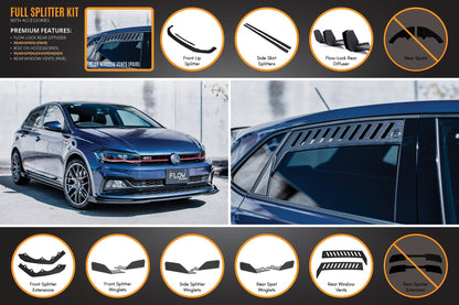 Flow Designs AW Polo GTI Full Splitter Set