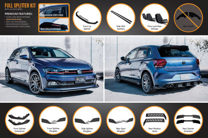 Flow Designs AW Polo GTI Full Splitter Set