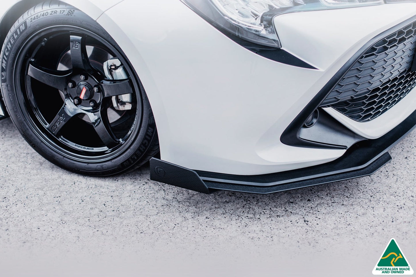 Flow Designs Corolla MZEA12R/ZWE211R 2018-2022 Front Lip Splitter & Reinforcement Brackets