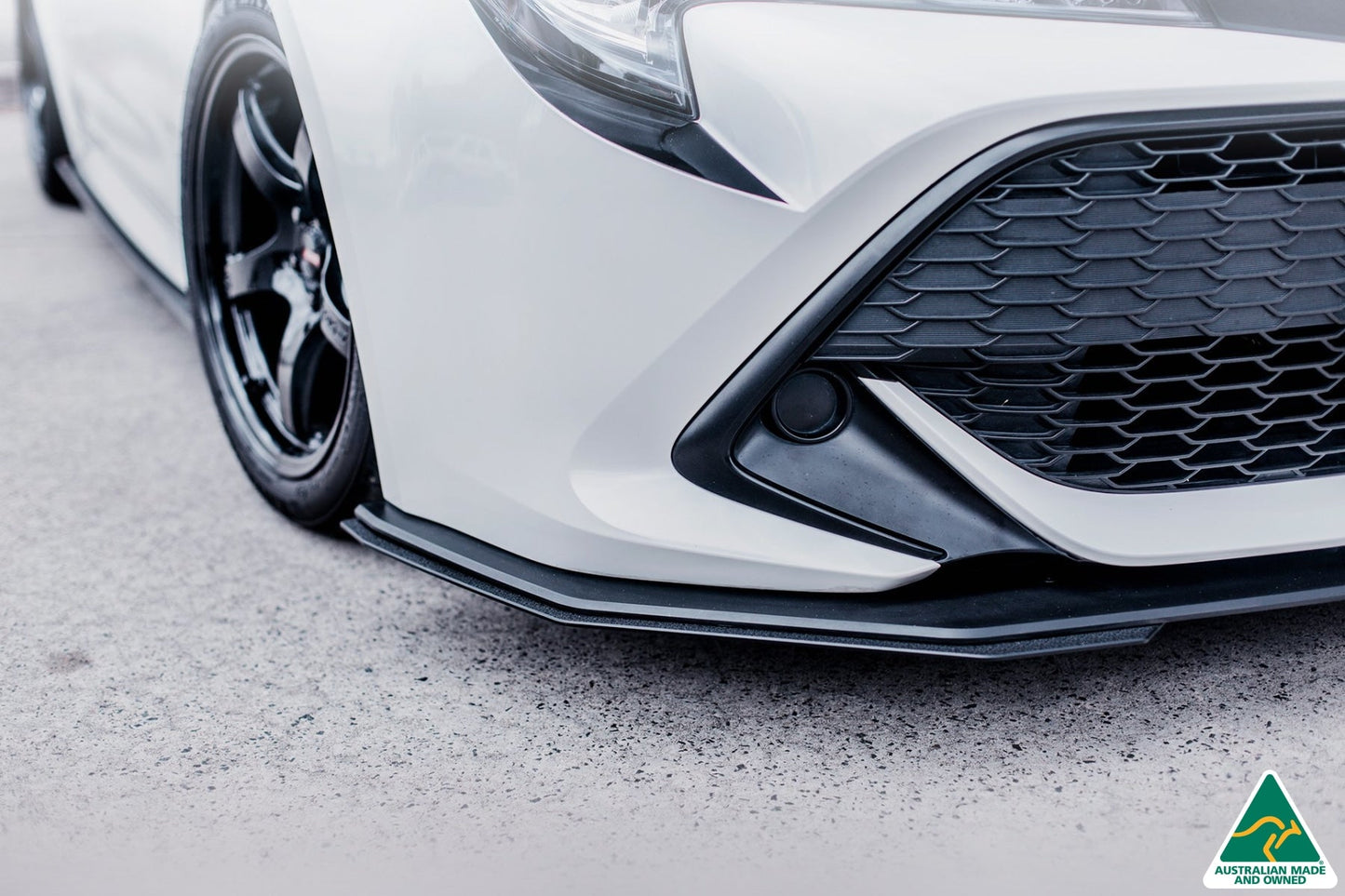 Flow Designs Corolla MZEA12R/ZWE211R 2018-2022 Front Lip Splitter & Reinforcement Brackets