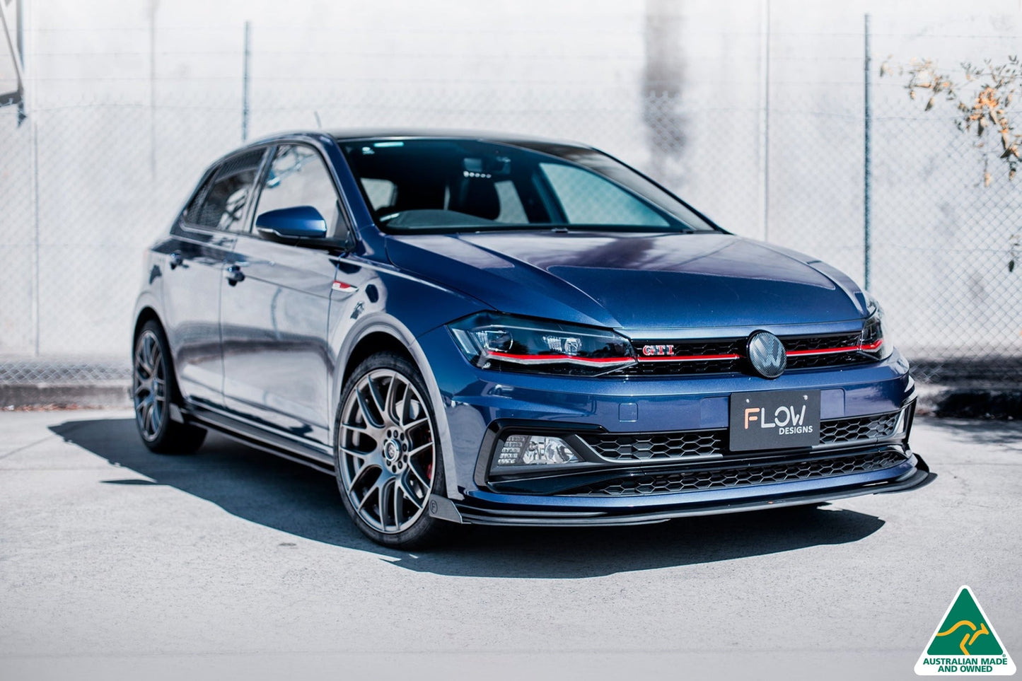 Flow Designs AW Polo GTI Front Lip Splitter Extensions (Pair)