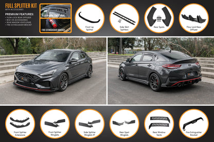 Flow Designs i30N Fastback PD FL 2022+ Full Lip Splitter Set