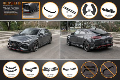 Flow Designs i30N Fastback PD FL 2022+ Full Lip Splitter Set