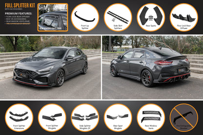 Flow Designs i30N Fastback PD FL 2022+ Full Lip Splitter Set