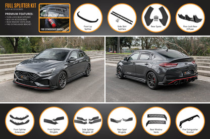 Flow Designs i30N Fastback PD FL 2022+ Full Lip Splitter Set