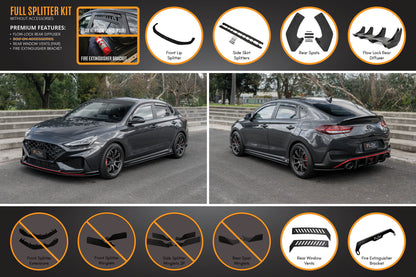 Flow Designs i30N Fastback PD FL 2022+ Full Lip Splitter Set