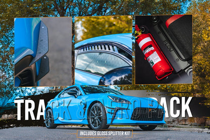 Flow Designs ZN8 GR86 Full Lip Splitter Set (GLOSS BLACK)