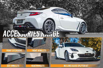 Flow Designs ZD8 BRZ Full Lip Splitter Set (GLOSS BLACK)