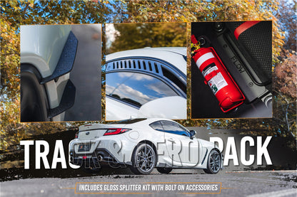 Flow Designs ZD8 BRZ Full Lip Splitter Set (GLOSS BLACK)
