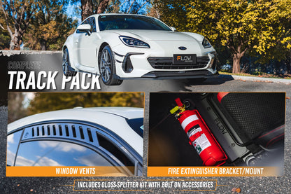 Flow Designs ZD8 BRZ Full Lip Splitter Set (GLOSS BLACK)