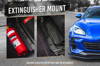 Flow Designs ZD8 BRZ STI Full Lip Splitter Set (GLOSS BLACK)