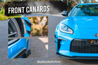 Flow Designs ZN8 GR86 Full Lip Splitter Set (GLOSS BLACK)