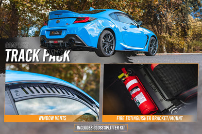 Flow Designs ZN8 GR86 Full Lip Splitter Set (GLOSS BLACK)