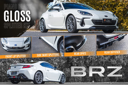 Flow Designs ZD8 BRZ Full Lip Splitter Set (GLOSS BLACK)