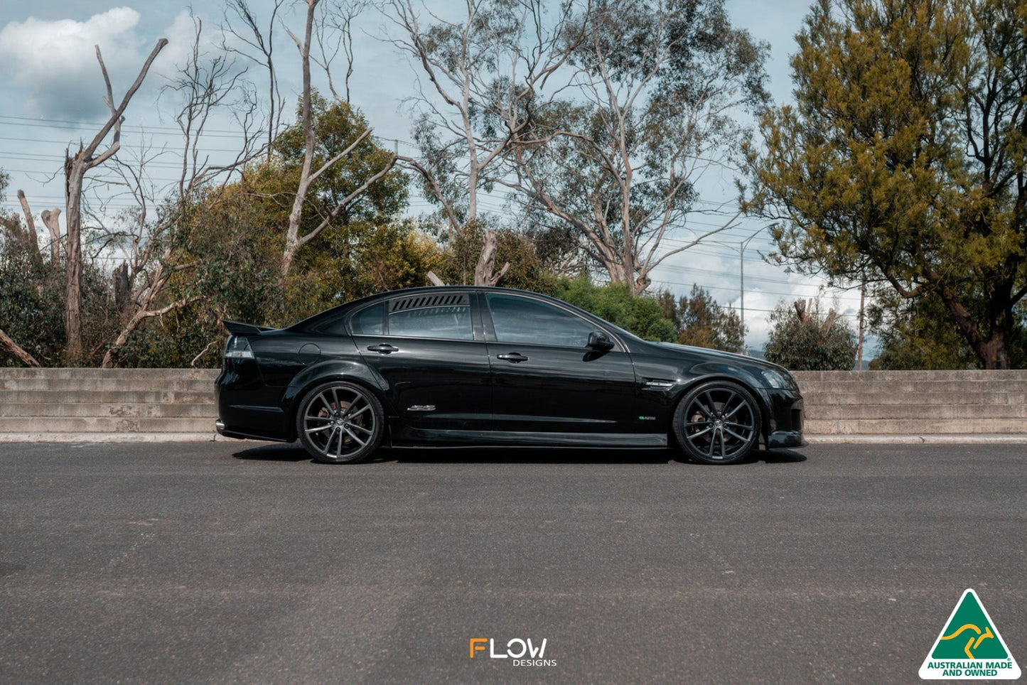 Flow Designs VE Commodore S1 Sedan Side Skirt Splitters (Pair)