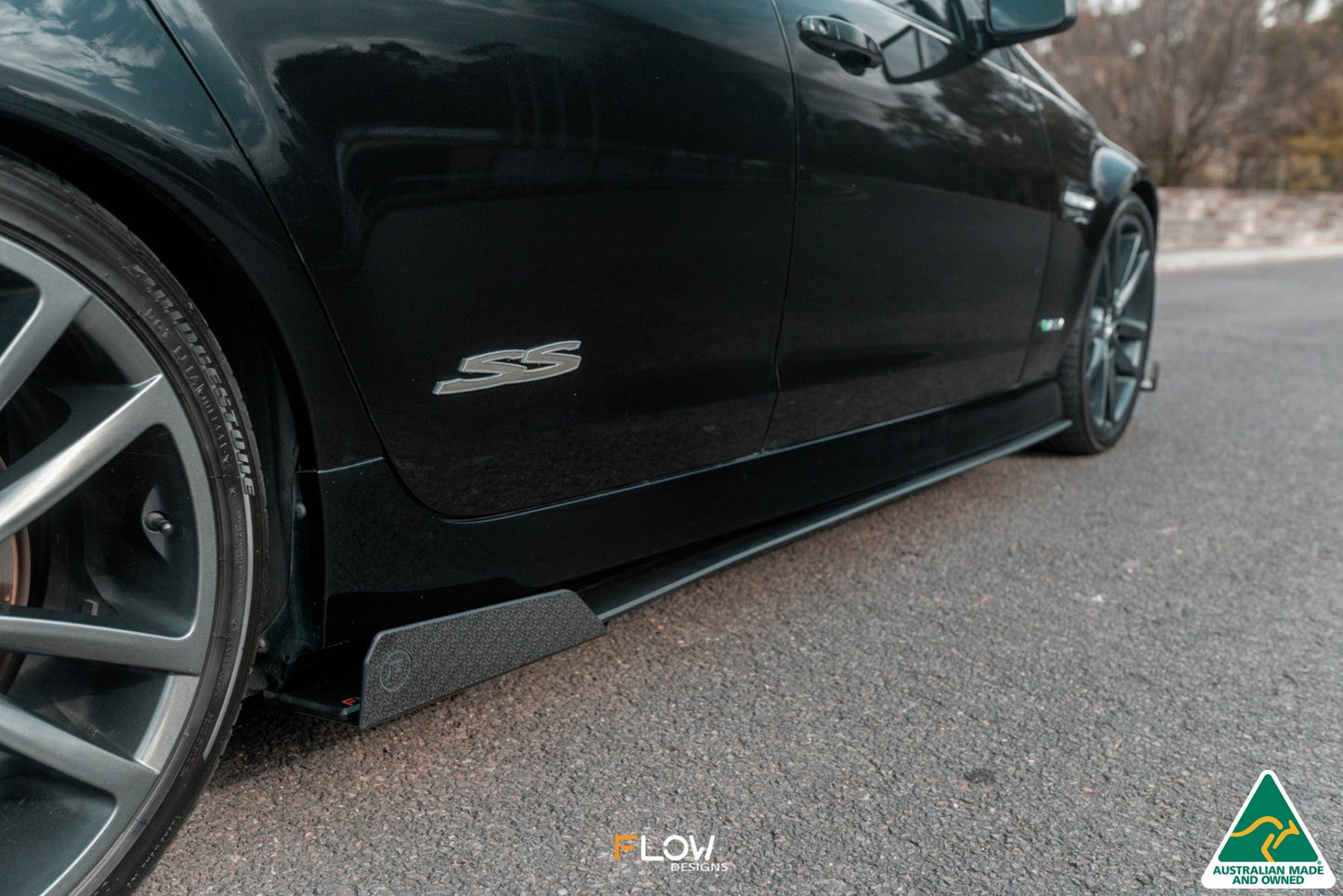 Flow Designs VE Commodore S1 Sedan Side Skirt Splitters (Pair)