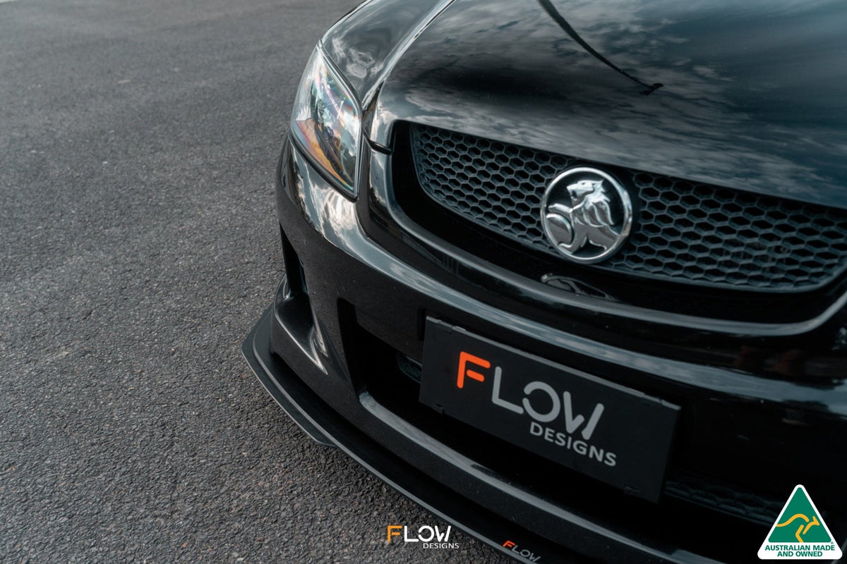 Flow Designs VE Commodore S1 Sedan Front Lip Splitter Extensions (Pair)